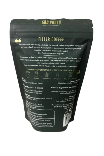 Sao Paulo Coffee Sao Paulo Caffe Brazil 250gr Filtre Kahve - Resim 2