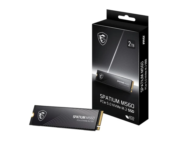 2TB MSI SPATIUM M560 PCIE 5.0 NVME M2 10300/8700MB/s ürün görseli