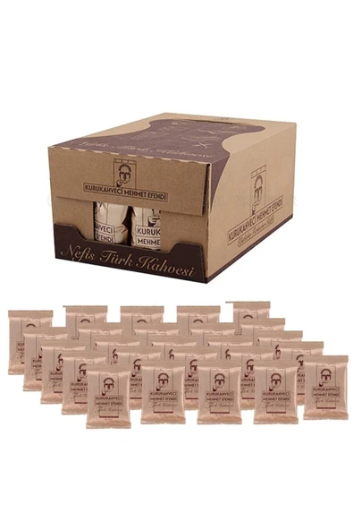 Mehmet Efendi Kurukahveci Mehmet Efendi Türk Kahvesi 100 gr 25'li 1 Koli ürün görseli