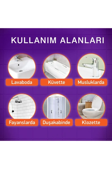 CİLİTBANG Cillit Bang Banyo Temizleyici Kir, Kireç Ve Derz Arası Temizleyici Sprey 750 ml - Resim 5