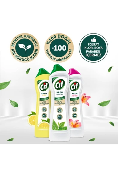 Cif Krem 500 ml Limonlu - Resim 8