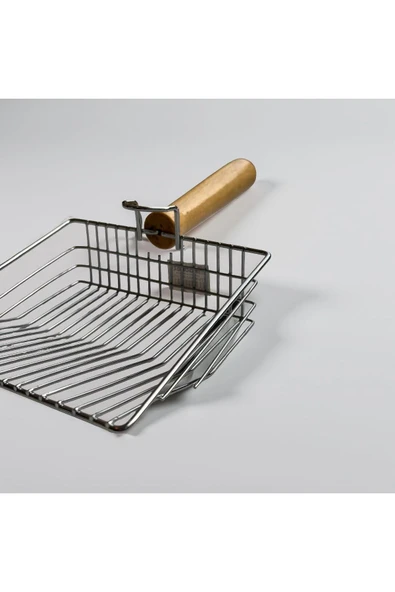 Animal Ahşap Saplı Metal Kum Temizleme Küreği - Resim 2