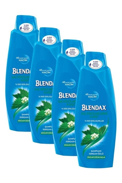 Blendax Isırgan Özlü 4x500 ml Saç Dökülmesine Karşı Güçlendirici ve Hacim Veren Şampuan set ürün görseli