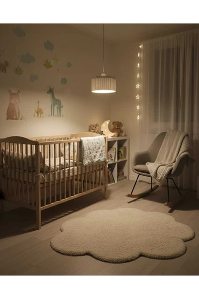 PAMUK'S DESİGN Lüks Beyaz Renk Modern Dekoratif Salon, Oturma Odası ve Mutfak Sarkıt Avize (Lamba Hediyedir) ürün görseli