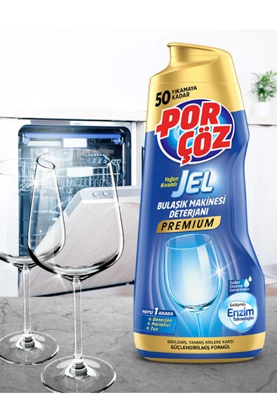 Porçöz 900 Ml Jel Bulaşık Deterjanı Premium x3 Adet - Resim 3