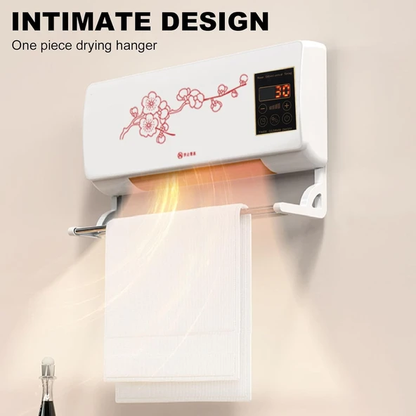 Duvara Monte Klima, Ev Için Dijital ekranlı Taşınabilir Elektrikli ısıtıcı - Resim 4