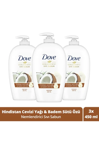Dove Sıvı Sabun H. Cevizli 450 Ml x3 Adet ürün görseli