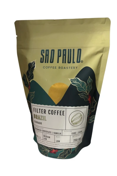 Sao Paulo Coffee Sao Paulo Caffe Brazil 250gr Filtre Kahve - Resim 3