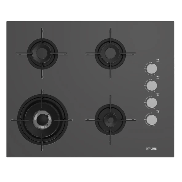 Altus Gri Cam Ankastre Set 570 G - 189 Dg Woklu - 322 G Dijital Turbo -Hediyeli - Resim 3