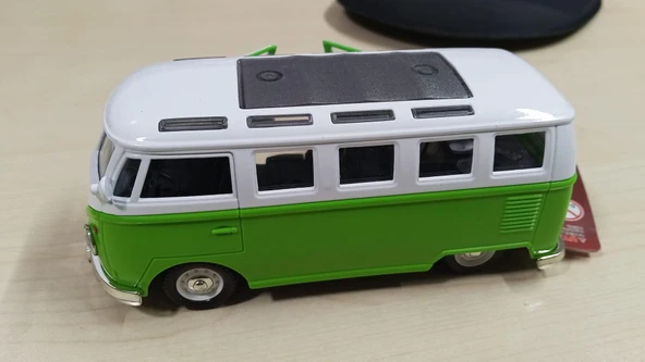 Oyuncak Metal Model 1 / 36 Çek Bırak Yeşil 1963 VOLSWAGEN T1 BUS MİNİBÜS - Resim 3