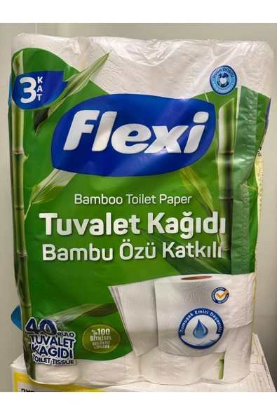 Flexi TUVALET KAĞIDI BAMBU ÖZÜ KATKILI 3KATLI ürün görseli