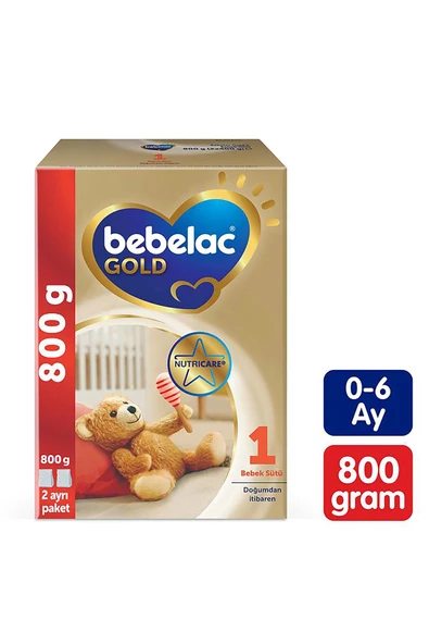 Bebelac Gold 1 Bebek Sütü 0-6 Ay 800 Gr ürün görseli