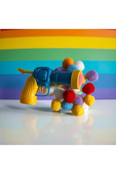 Toy Evcil Hayvan Ponpon Top Fırlatan Tabanca - Resim 2