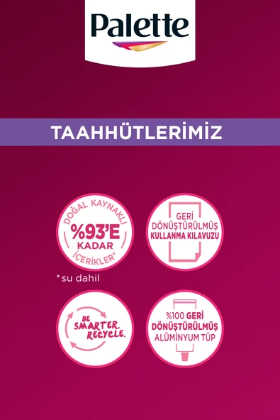 Palette Deluxe 7-1 Küllü Kumral Zengin Yağ Bakımı Kit Saç Boyası Bakım Maskesi - Resim 8