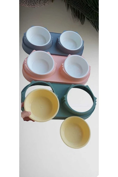 Animal İkili Plastik Mama Kabı ürün görseli 1