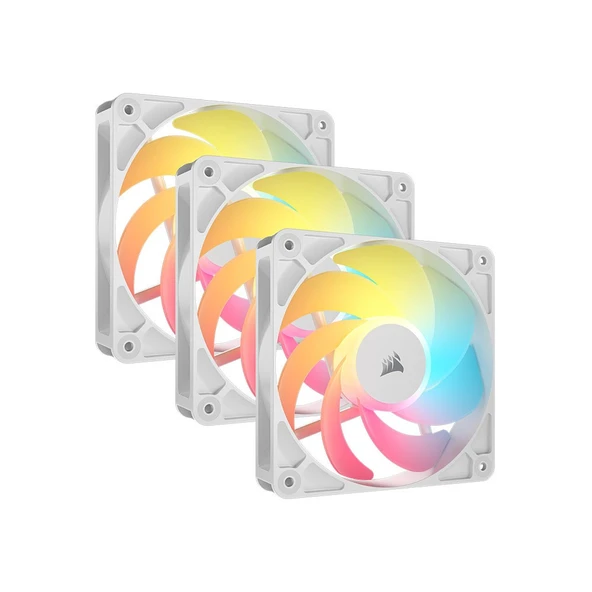 CORSAIR RS Serisi RS120 Reverse ARGB Beyaz 120MM PWM 3'lü Fan Kiti-CO-9050197-WW ürün görseli
