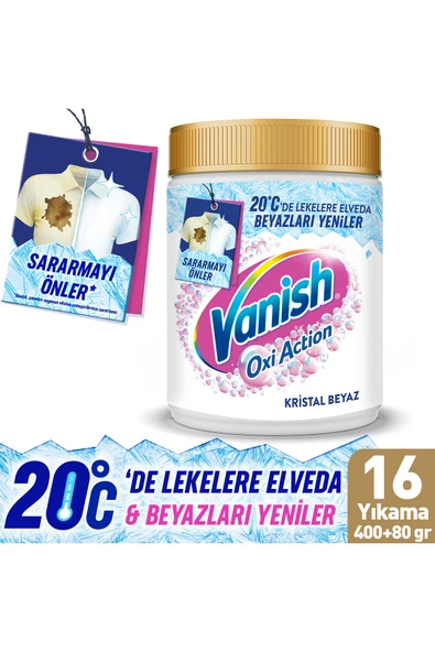 OXİ Action Kristal Beyaz Toz Deterjan Güçlendirici ve Leke Çıkarıcı 480 Gram ürün görseli
