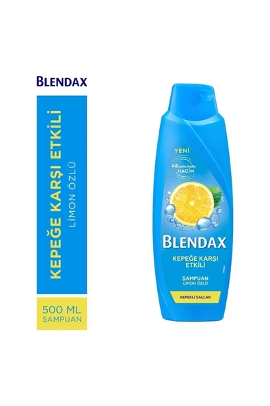 Blendax Kepeğe Karşı Etkili Limon Özlü Şampuan 500 ml Kepekli Saçlar İçin ürün görseli