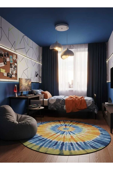 PAMUK'S DESİGN Natural Beton Görünüm 2 Li Sarkıt Avize Bohem Modern Rustik (Rustik Ampul Hediyedir.) - Resim 7