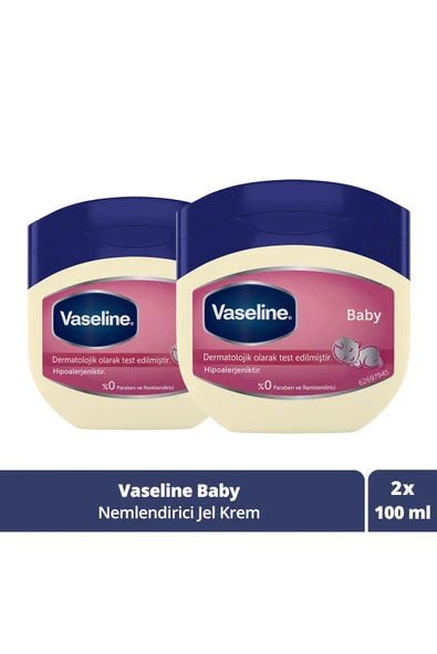 Vaseline Baby Nemlendirici Jel 100 Ml x 2 Adet ürün görseli