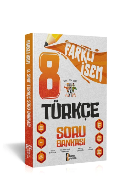 İSEM YAYINLARI 8.SINIF FARKLI İSEM TÜRKÇE SORU BANKASI 2024 ürün görseli
