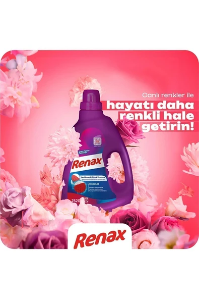 RENAX Sıvı Çamaşır Deterjanı Renkliler 2520 ml x 2 Adet - Resim 3