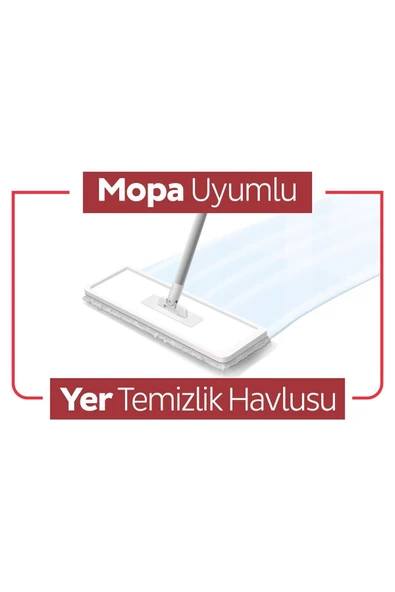 Sleepy Easy Clean Kiraz Çiçeği Mopa Uyumlu Yer Temizlik Havlusu&Mendili 20 Yaprak - Resim 6