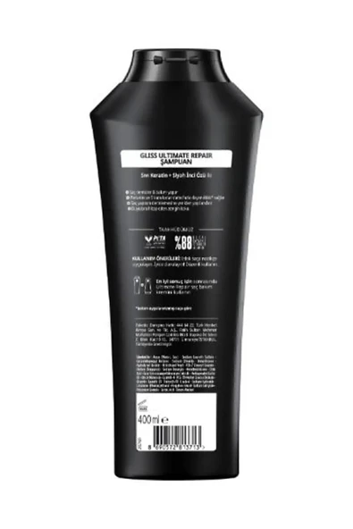 Gliss Ultimate Repair Şampuan 400ml x 3'lü Set - Resim 4