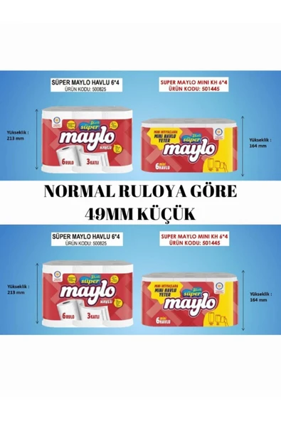 Maylo MİNİ KAĞIT HAVLU 6LI - Resim 5