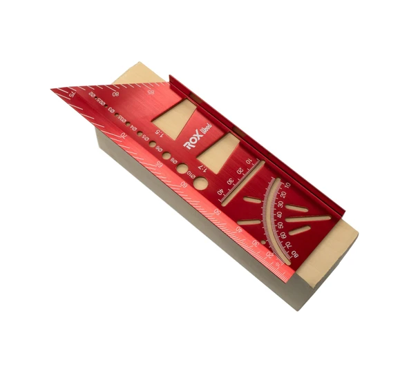 ROX WOOD ALÜMİNYUM 150 MM 3 D AÇILI GÖNYE - Resim 6