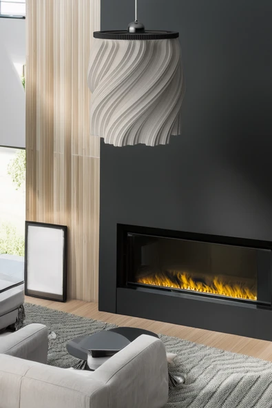 PAMUK'S DESİGN Modern Sarkıt Tekli Avize Krema Serisi ( 23x27 cm )Salon Mutfak Oturma Odası Cafe Bar - Resim 2