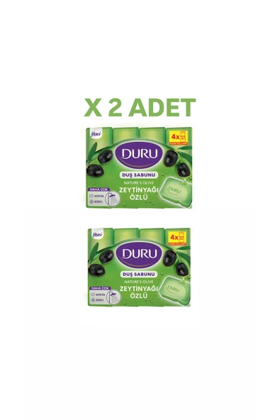 Duru Natural Olive Zeytinyağlı 4 Adet Banyo Sabunu 600 gr 8690506494575 (2 Adet) - Resim 4