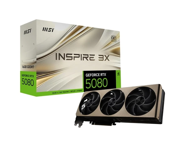 MSI GEFORCE RTX 5080 16G INSPIRE 3X OC VGA ürün görseli