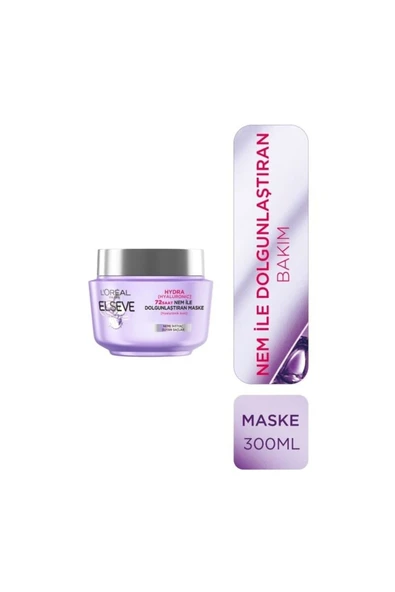 ELSEVE Loreal Paris Hydra Hyaluronic 72 Saat Nem Ile Dolgunlaştıran Maske 300 Ml - Resim 4