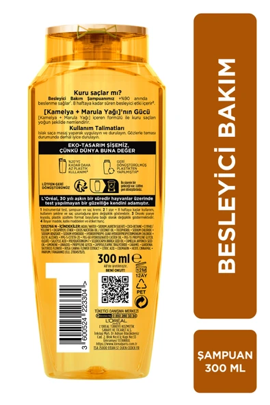 ELSEVE Mucizevi Yağ Besleyici Bakım Şampuan 300ml 3'lü Set - Resim 8