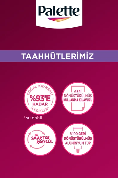 Palette Deluxe U71 Buzul Grisi Zengin Yağ Bakımı Kit Saç Boyası Bakım Maskesi - Resim 8