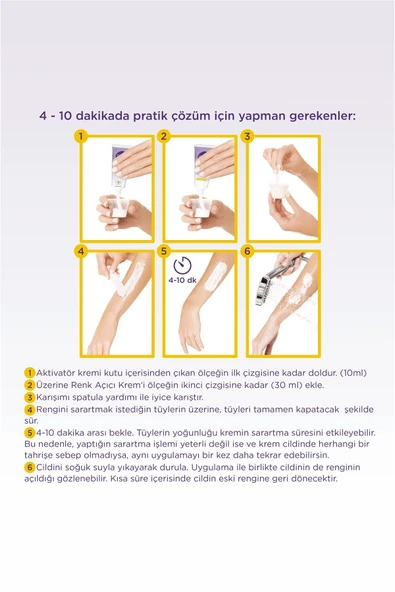 Sesu Tüy Sarartıcı Krem 35 Gr + 18 Gr - Resim 5