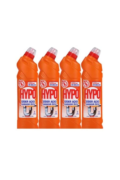 Hypo GİDER AÇICI ÇAMAŞIR SUYU ÇAM TAZELİĞİ 750 GR x 4 ADET - Resim 3