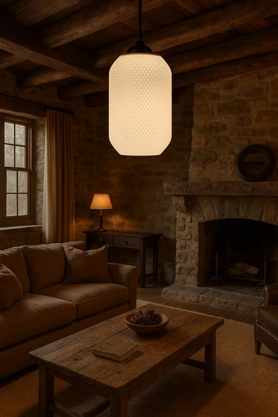 PAMUK'S DESİGN Dekoratif Avize Yıldız Serisi Ev Ofis Veranda Mutfak 20 Cm - Resim 2