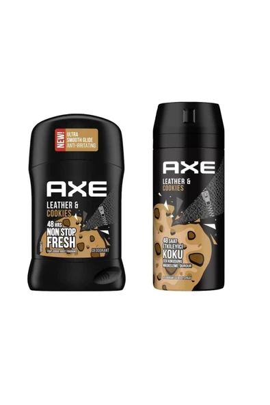 Axe Erkek Deodorant & Bodyspray Leather & Cookies 150 Ml+leather&cookies Erkek Deodorant Stick 50ml ürün görseli