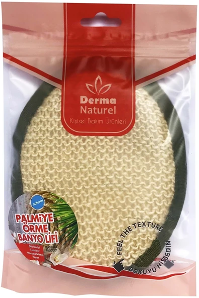 Derma Naturel Örme Banyo Yüz Lifi (15*24CM) MS-02 (3 Lü Set) - Resim 2