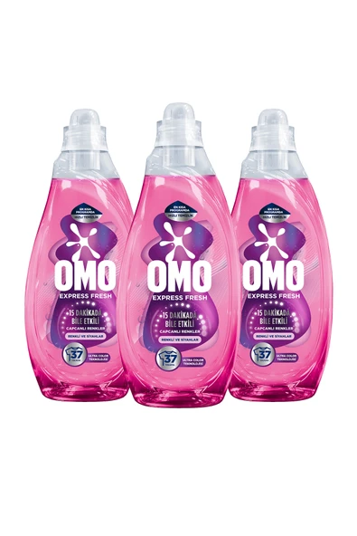 Unilever Express Fresh Capcanlı Renkler Renkli Ve Siyahlar Sıvı Çamaşır Deterjanı 1480 ml X3 - Resim 2