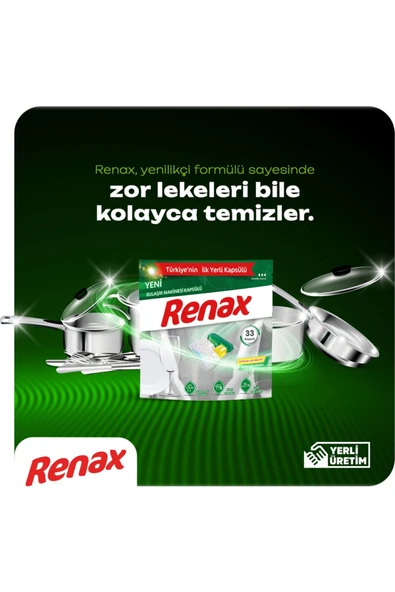 RENAX Bulaşık Makinesi Kapsülü Hepsi Bir Arada 60 Lı - Resim 4