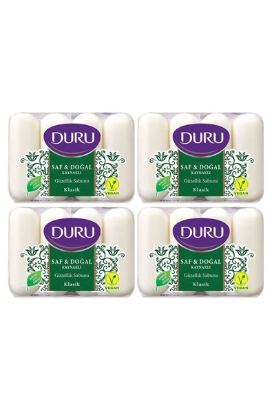 Duru Saf & Doğal Kaynaklı Klasik 16 Adet Güzellik Sabunu 4x280gr ürün görseli