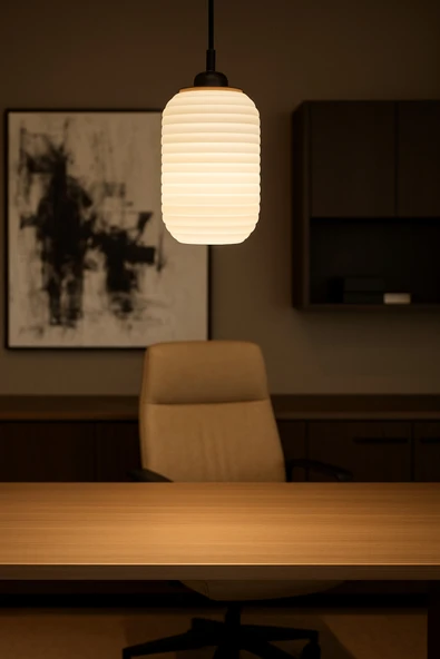 PAMUK'S DESİGN Dekoratif Avize Mocca Serisi Ev Ofis Veranda Mutfak Çap 20 Cm - Resim 3