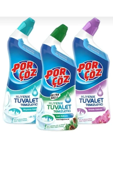 ALGELSİN Porçöz Tuvalet Temizleyicisi 750 Ml x3 Adet ürün görseli