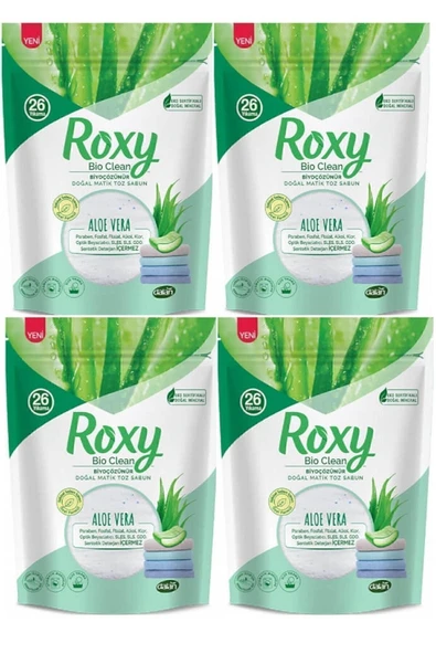 Dalan Roxy Bio Clean Doğal Matik Toz Sabun Aloe Vera 4 x 800 gr ürün görseli