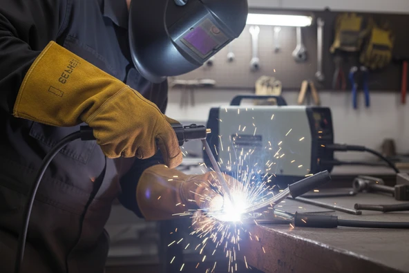 Kaynak Pensesi İnce Soket Elektrot Tutucu ve Kaynak Topraklama Şase Pensesi Kaynak Makinesi Kablo Seti - Resim 4