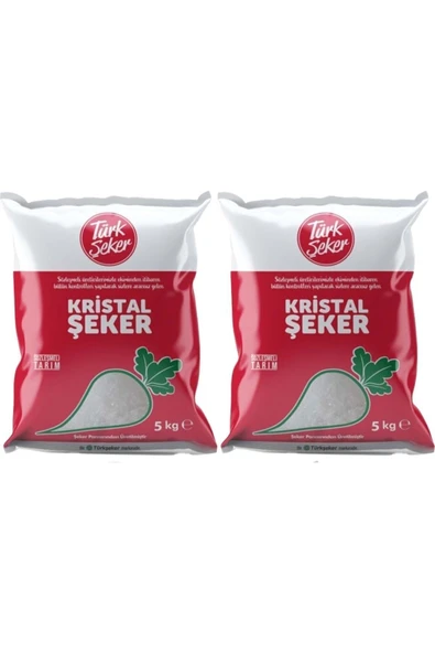 Türk Şeker Kristal Toz Şeker 2 X 5 Kg ürün görseli