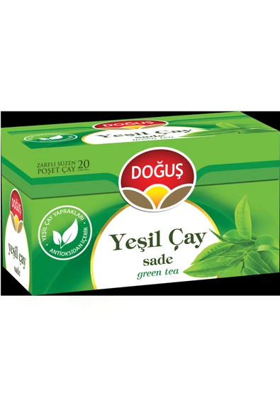 Doğuş Doğuş Yeşil Çay Sade 20'Li Bardak Poşet ürün görseli